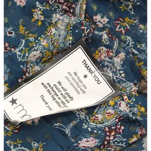 NWT City Studios Juniors Tiered Chiffon Fit & Flare Dress Teal Blue / Rust XL thumbnail 6