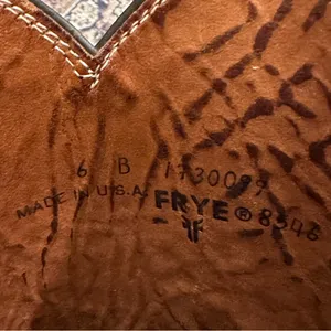 Frye Vintage Braided Sabrina Amber Brown Knee High Tall Boot Women's size 6 thumbnail 7