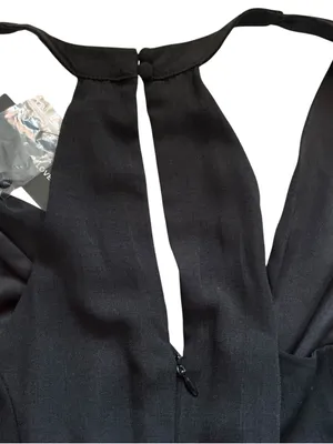 Lulus black jumpsuit women’s haltertop size XS belted thumbnail 7