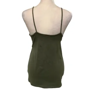 Time and Tru Olive Camisole Tank Top Size L thumbnail 2