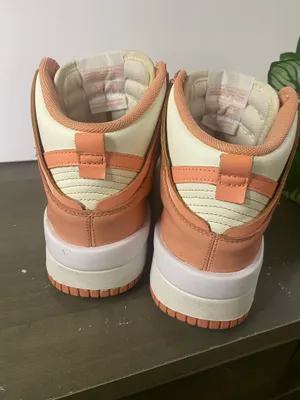 Nike Dunk High Up Sail/Crimson Bliss Womens Size 8 thumbnail 3