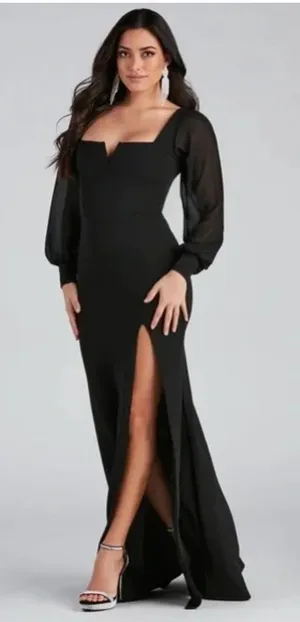 Windsor Black Formal Dress Long thumbnail 1
