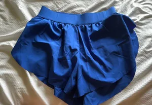 Blue Flowy Athletic Shorts Size M thumbnail 1
