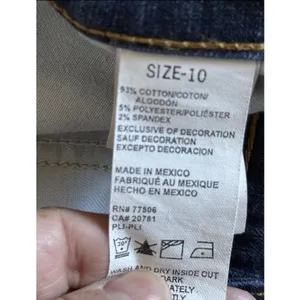 Y2k Tommy Hilfiger‎ Womens Straight Leg Jeans Dark Wash Blue Denim Sz 10 Stretch thumbnail 5