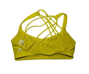 Lululemon Free to be Wild Sports Bra Yellow thumbnail 1