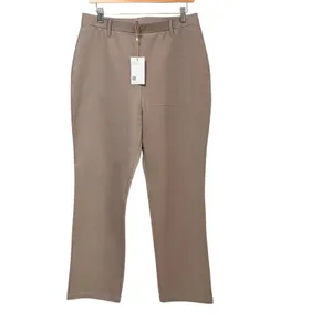 Quince Ultra-Stretch Ponte Straight Leg Pants Morel Grey Large LB111536-DKBIZ01 thumbnail 2