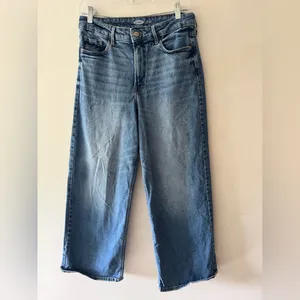 Old Navy Extra High‎ Rise Wide Leg Dark Wash Jeans thumbnail 2