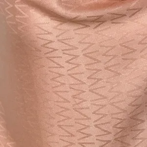 Nine West Peach Jacquard Zigzag Rayon Wrap Scarf with Eyelash Fringe‎ thumbnail 3