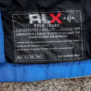 RLX Polo Sport Ski‎ Jacket Women's S Blue White Vintage 90s 00s Winter Snow Coat thumbnail 9