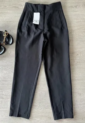 Zara High-Waist Trousers thumbnail 1