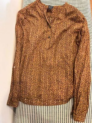Leopard print shirt Orange Size M thumbnail 1