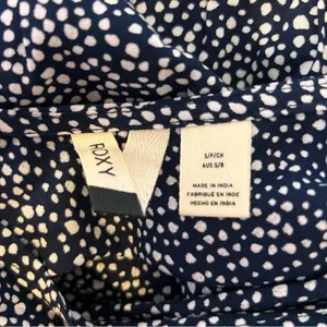 ROXY Blind‎ Dreams Dress Long Sleeve V Neck Floral Mini Flared Sleeve Small thumbnail 6