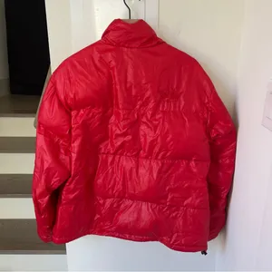 Boys Lie Red Puffer Logo Jacket in Red M/ L thumbnail 9