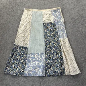 Vintage Liz Claiborne Patchwork Paisley Midi Skirt Boho Cottagecore Women's 12 thumbnail 1
