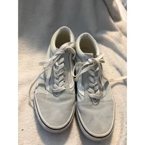 Vans Old Skool Low Top Sneaker Skater Baby‎ Blue Suede Canvas Women 7.5 Men 6 thumbnail 5