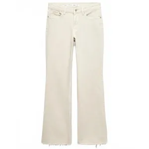 Mango Medium-Rise Flared Jeans NWT Fiona Ecru Size 12 (EUR 44) thumbnail 6