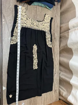 J Marie black‎ and gold shift dress size xs thumbnail 6