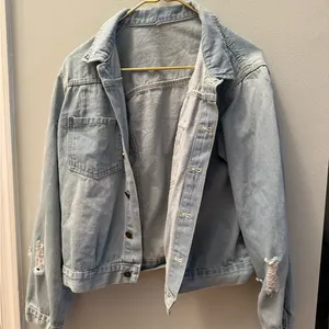 Light Blue Denim Jacket Size L thumbnail 1