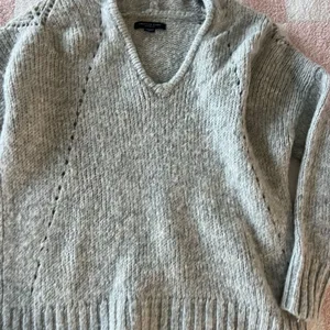 American Eagle Soft Gray Knit Sweater thumbnail 2