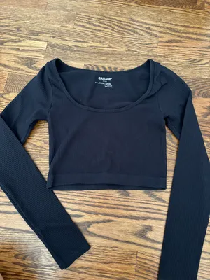 Garage Ribbed Long Sleeve Top thumbnail 1