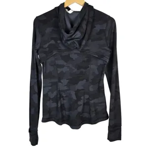 Lululemon Hooded Define Jacket Heritage 365 Camo Deep Coal Multi Size 10 thumbnail 2