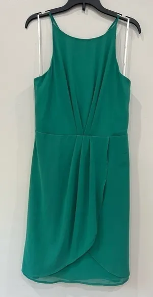 NWT Lulus Best‎ Wishes Women's Dress Tulip Teal Green Size Medium thumbnail 1