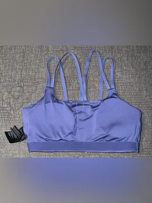 The North Face Women’s Dune Sky Strappy Bra-Purple/Blue Size-L thumbnail 3