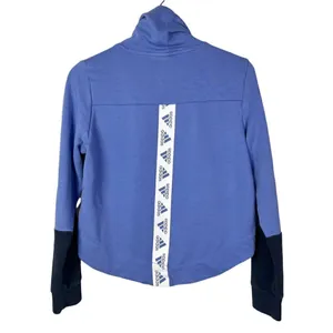 Adidas Sport 2 Street Blue Mock Neck Pullover‎ Sweatshirt S thumbnail 4