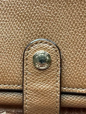 Coach Brown Leather Wallet Wristlet thumbnail 3