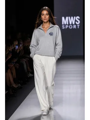 Sport-Tek Women’s L Gray Quarter Zip Sweatshirt Monogram Fleece Pullover thumbnail 8