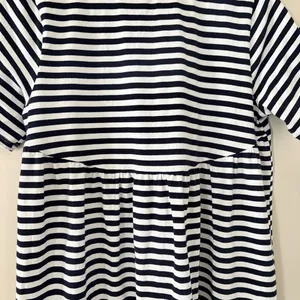 Pomander Place Tuckernuck Women's Navy Striped Zoe Mini Tee Dress T-Shirt Size S thumbnail 8