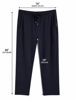 Quince Supersoft Fleece Sweatpants Navy Size L Tencel Modal Jogger Lounge thumbnail 4