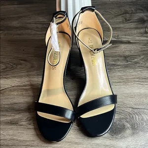 Dream Paris Black Ankle Strap Heels thumbnail 2