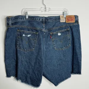 NWT Levi's 501 Shorts High Rise 100% Cotton‎ Distressed 22W Streetwear 90s thumbnail 5