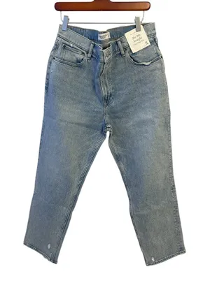 Abercrombie & Fitch Ultra High Rise 90s Straight Jean Size 32 Short Light WASH thumbnail 1