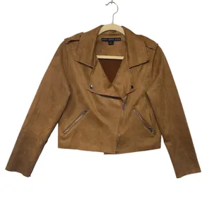 Hyfve Faux Suede Moto Jacket‎ and Skort Set Cognac Brown Sz M cowgirl festival thumbnail 2