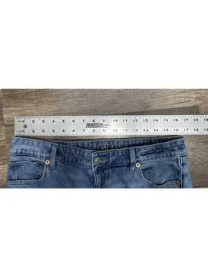 American Eagle High Rise Flare womens sz 10 medium wash denim jeans 33x29 thumbnail 8