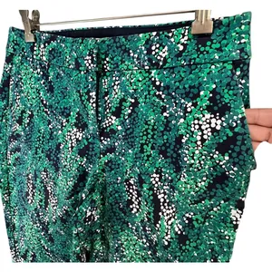 Boden Trouser Pants Womens 6 LONG Green Sea Grapes Taper‎ Stretch Modern Comfort thumbnail 6