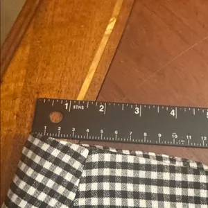Urban Outfitters Black and White Gingham Mini Skirt with Side Pockets Sz L thumbnail 10