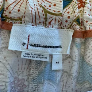By Anthropologie Geordie Floral Front Tie Paperbag Bermuda Summer Boho Shorts XS thumbnail 7