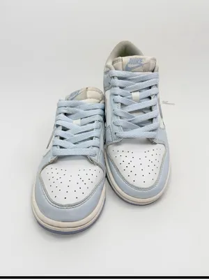 Nike Dunk Low Next Nature White Blue 5.5Y Women's Size 7 Rare Sneakers Shoes thumbnail 4