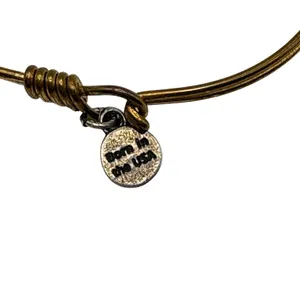 Luca +‎ Danni Bangle Bracelet Brass Green Faceted Glass Bead Stackable L+S USA thumbnail 7