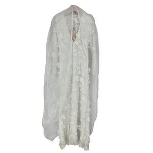 LoveShackFancy Sylvester Bridal‎ Lace Gown White Size 4 NWT thumbnail 14