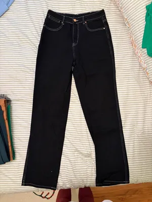 Commense High-Rise straight Leg Women’s Jeans - Black thumbnail 3