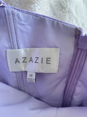 Azazie Emerald Maxi Dress in Lilac Size 6 thumbnail 3