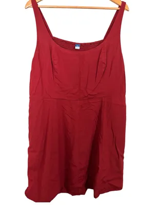💥 Old Navy Fit & Flare Scarlet Red Cami Mini Dress thumbnail 3