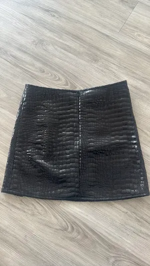 Motel Rocks Black Crocodile Mini Skirt thumbnail 5