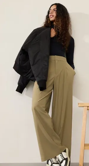 New Athleta Size 8 Pinnacle Trouser Olive Branch Green Regular thumbnail 1