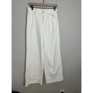 Madewell Superwide-Leg Jeans True White High Rise Rigid Cotton NS899 Size 27 thumbnail 5