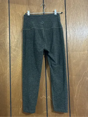 Beyond Yoga Caught in the Midi Space Dye Cropped Leggings Green Small thumbnail 2